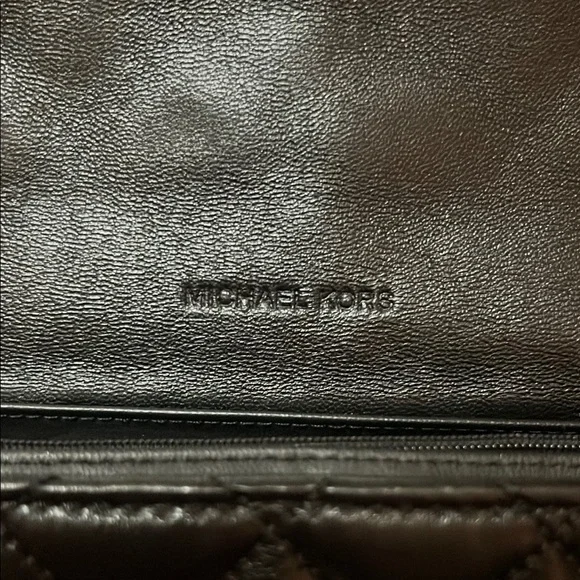 Michael Kors Black Quilted Wallet with Gold Clasp - Picture 9 of 11